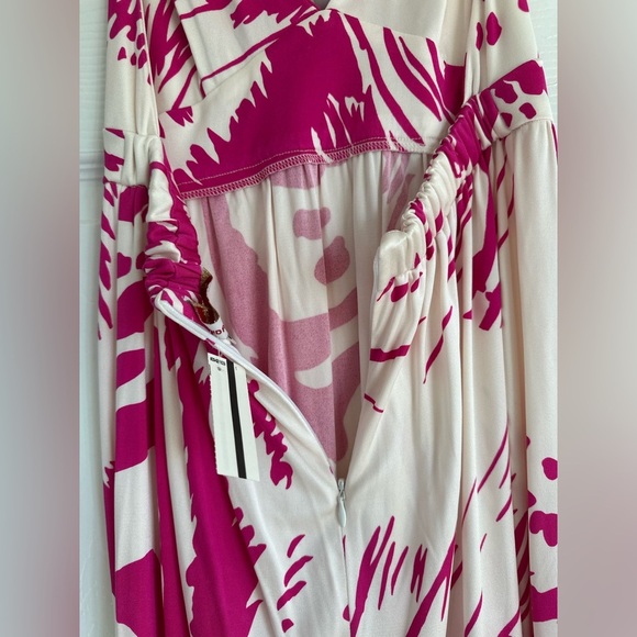 NWT Y2K Amanda Uprichard Silk Lion Print Halter Dress “ CHLOE, CAVALLI, & GUCCI - Picture 6 of 8